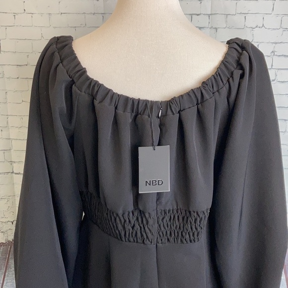 NBD Revolve NWT Levent Off The Shoulder Ruched Mini Dress XL Sexy Party Feminine - Picture 12 of 16